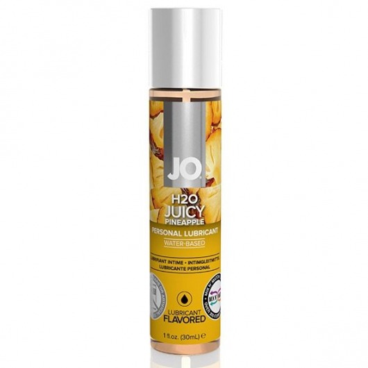 Смазка с ароматом ананаса JO Flavored Juicy Pineapple - 30 мл. - System JO - купить с доставкой в Уссурийске