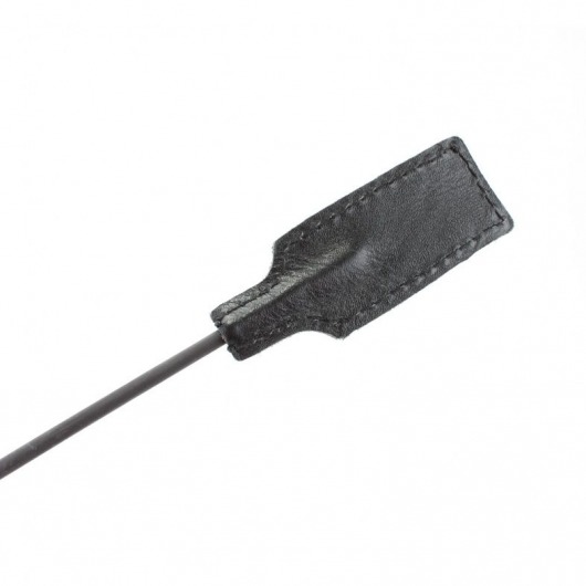 Чёрный профессиональный стек с золотистой рукоятью - 73 см. - БДСМ Арсенал - купить с доставкой в Уссурийске