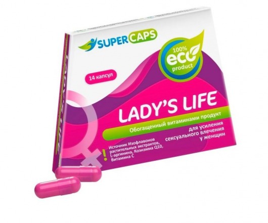 Возбуждающие капсулы Ladys Life - 14 капсул (0,35 гр.) - SuperCaps - купить с доставкой в Уссурийске