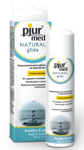 Нейтральный лубрикант на водной основе pjur MED Natural glide - 100 мл. - Pjur - купить с доставкой в Уссурийске