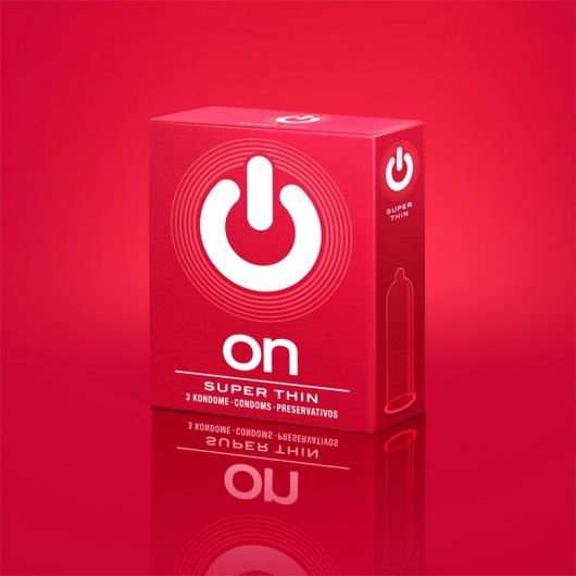 Супертонкие презервативы ON) Super Thin - 3 шт. - ON) - купить с доставкой в Уссурийске