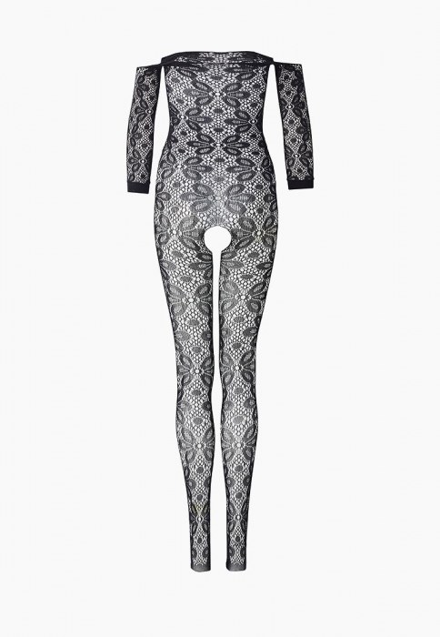 Ажурный комбинезон с крупным цветочным рисунком - Le Frivole купить с доставкой