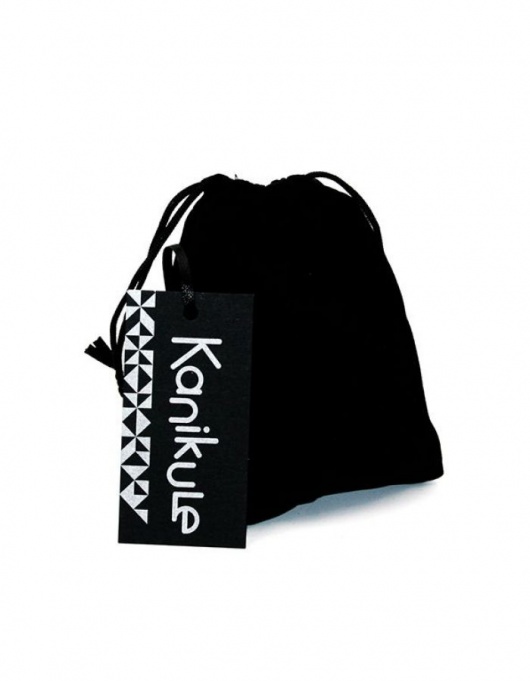 Серебристая алюминиевая анальная пробка с темно-фиолетовым кристаллом - 6 см. - Kanikule - купить с доставкой в Уссурийске