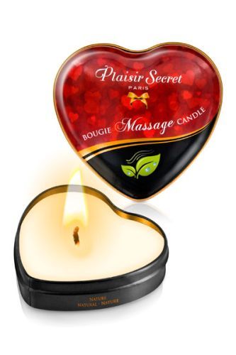 Массажная свеча с нейтральным ароматом Bougie Massage Candle - 35 мл. - Plaisir Secret - купить с доставкой в Уссурийске