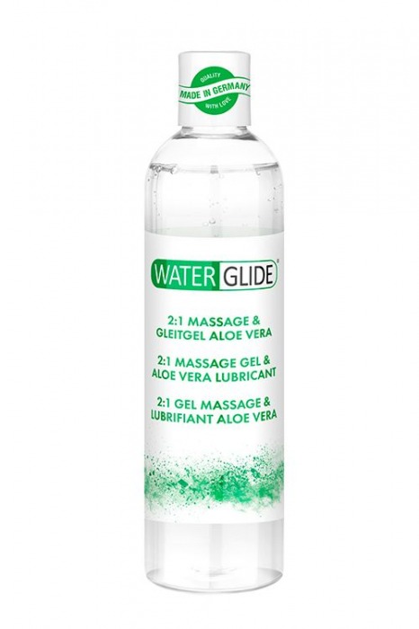 Гель-смазка 2-в-1 MASSAGE   LUBRICANT ALOE VERA - 300 мл. - Waterglide - купить с доставкой в Уссурийске