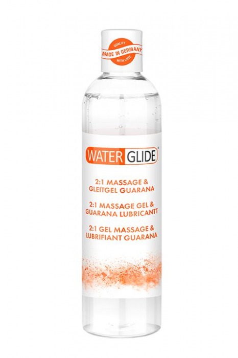 Гель-смазка 2-в-1 MASSAGE   LUBRICANT GUARANA - 300 мл. - Waterglide - купить с доставкой в Уссурийске