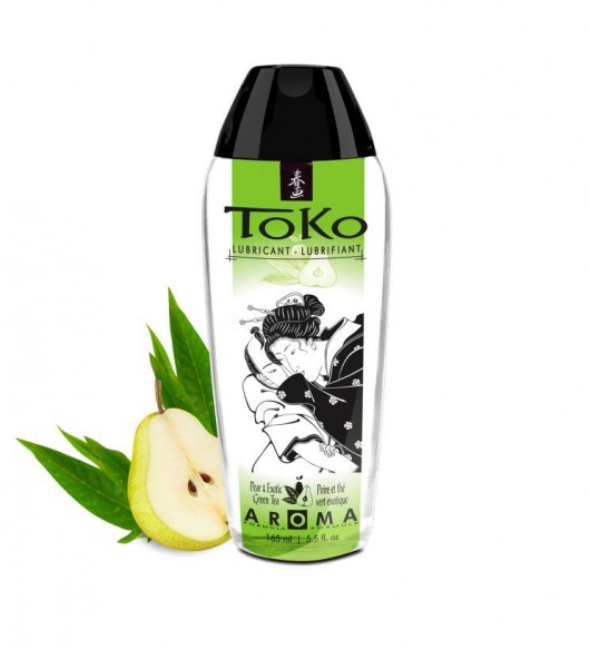 Интимный гель TOKO Pear   Exotic Green Tea с ароматом груши и зеленого чая - 165 мл. - Shunga - купить с доставкой в Уссурийске