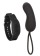 Черное виброяйцо с браслетом-пультом Wristband Remote Curve - California Exotic Novelties купить в Уссурийске с доставкой в Orgasmix.ru Черное виброяйцо с браслетом-пультом Wristband Remote Curve - California Exotic Novelties