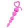 Розовая силиконовая анальная цепочка Sweety - 18,5 см. - ToyFa в Уссурийске Розовая силиконовая анальная цепочка Sweety - 18,5 см. - ToyFa