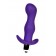 Фиолетовая изогнутая анальная вибропробка - 12,9 см. - A-toys в Уссурийске Фиолетовая изогнутая анальная вибропробка - 12,9 см. - A-toys