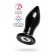Черная стеклянная вибровтулка - 10,5 см. - Sexus в Уссурийске Черная стеклянная вибровтулка - 10,5 см. - Sexus