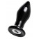 Черная стеклянная вибровтулка - 10,5 см. - Sexus в Уссурийске Черная стеклянная вибровтулка - 10,5 см. - Sexus