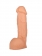 Реалистичный пустотелый фаллос телесного цвета - 17 см. - Джага-Джага