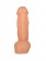 Реалистичный пустотелый фаллос телесного цвета - 17 см. - Джага-Джага