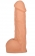 Реалистичный пустотелый фаллос телесного цвета - 17 см. - Джага-Джага