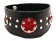 Кожаный ошейник с клепками и кольцами - БДСМ Арсенал - купить с доставкой в Уссурийске Кожаный ошейник с клепками и кольцами - БДСМ Арсенал - купить с доставкой в Уссурийске