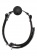 Черный кляп-шарик BALL GAG DIAMOND - Dream Toys - купить с доставкой в Уссурийске