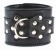 Чёрные наручники  из кожи с пряжкой - БДСМ Арсенал - купить с доставкой в Уссурийске