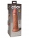 Карамельный вибратор-реалистик 8  Vibrating Silicone Dual Density Cock - 22 см. - Pipedream
