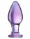 Стеклянная анально-вагинальная пробка - 11 см. - Sexus купить с доставкой в интернет-магазине Orgasmix в Уссурийске Стеклянная анально-вагинальная пробка - 11 см. - Sexus