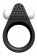 Чёрное эрекционное кольцо LIT-UP SILICONE STIMU RING 1 BLACK - Dream Toys - в Уссурийске купить с доставкой Чёрное эрекционное кольцо LIT-UP SILICONE STIMU RING 1 BLACK - Dream Toys - в Уссурийске купить с доставкой