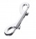 Серебристый двухсторонний карабин TOYFA Metal - ToyFa - купить с доставкой в Уссурийске